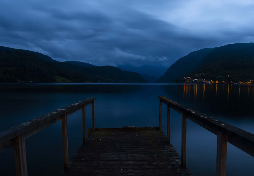 Fjord Pier at Blue Hour
